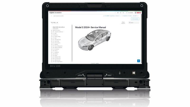Bosch intègre la norme SOVD dans ESI[tronic] pour le diagnostic des véhicules Tesla
