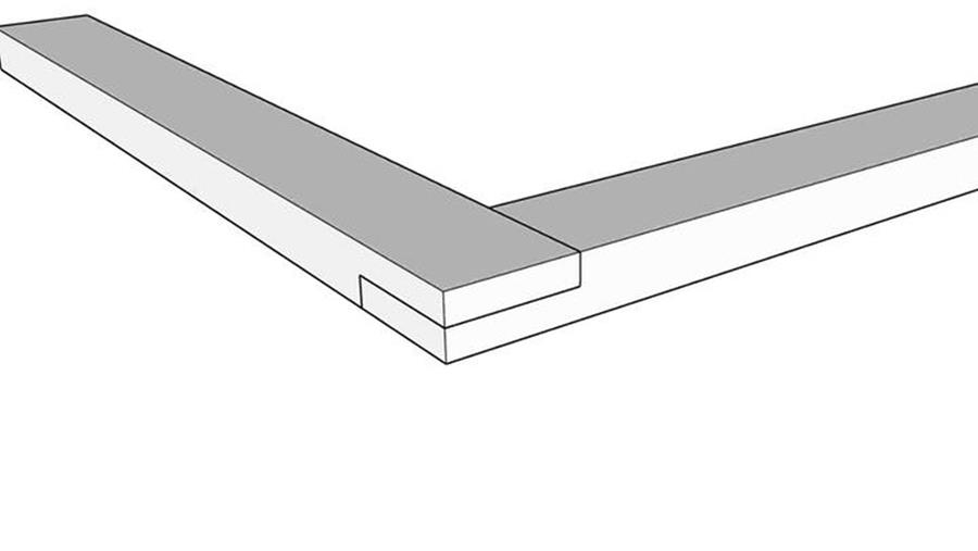 Houtverbindingen: halfhoutverbinding